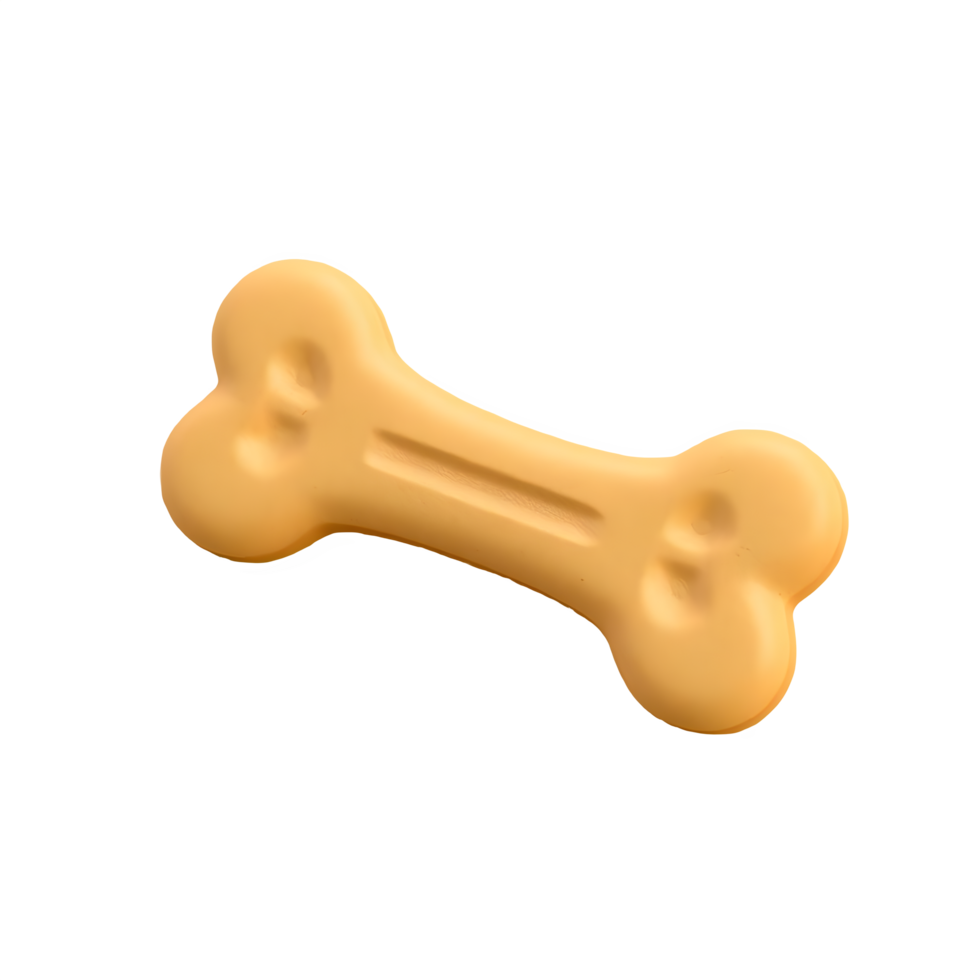 Dog Enjoying a Biscuit Bone png