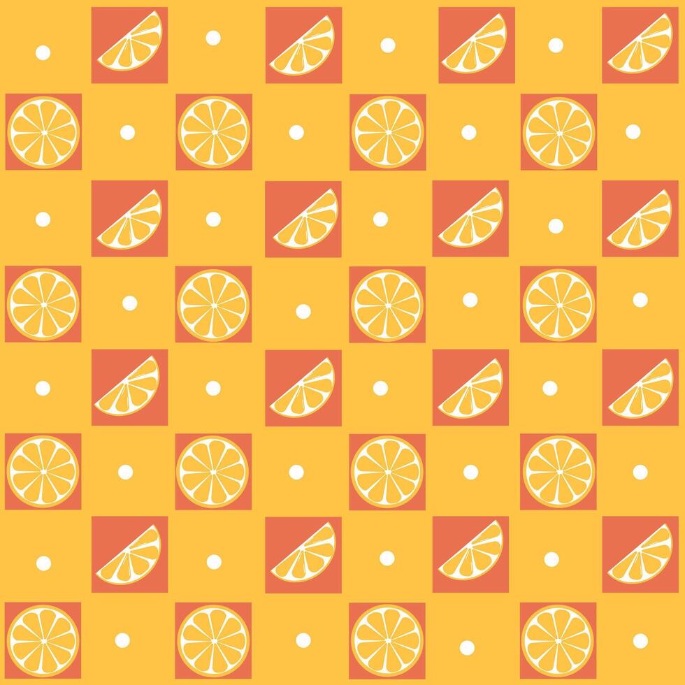 seamless pattern with lemon. Patterns with lemon slices. Background image with citrus fruits lemon and orange. Background image for wallpaper. screensaver, cover, wrapping paper vector