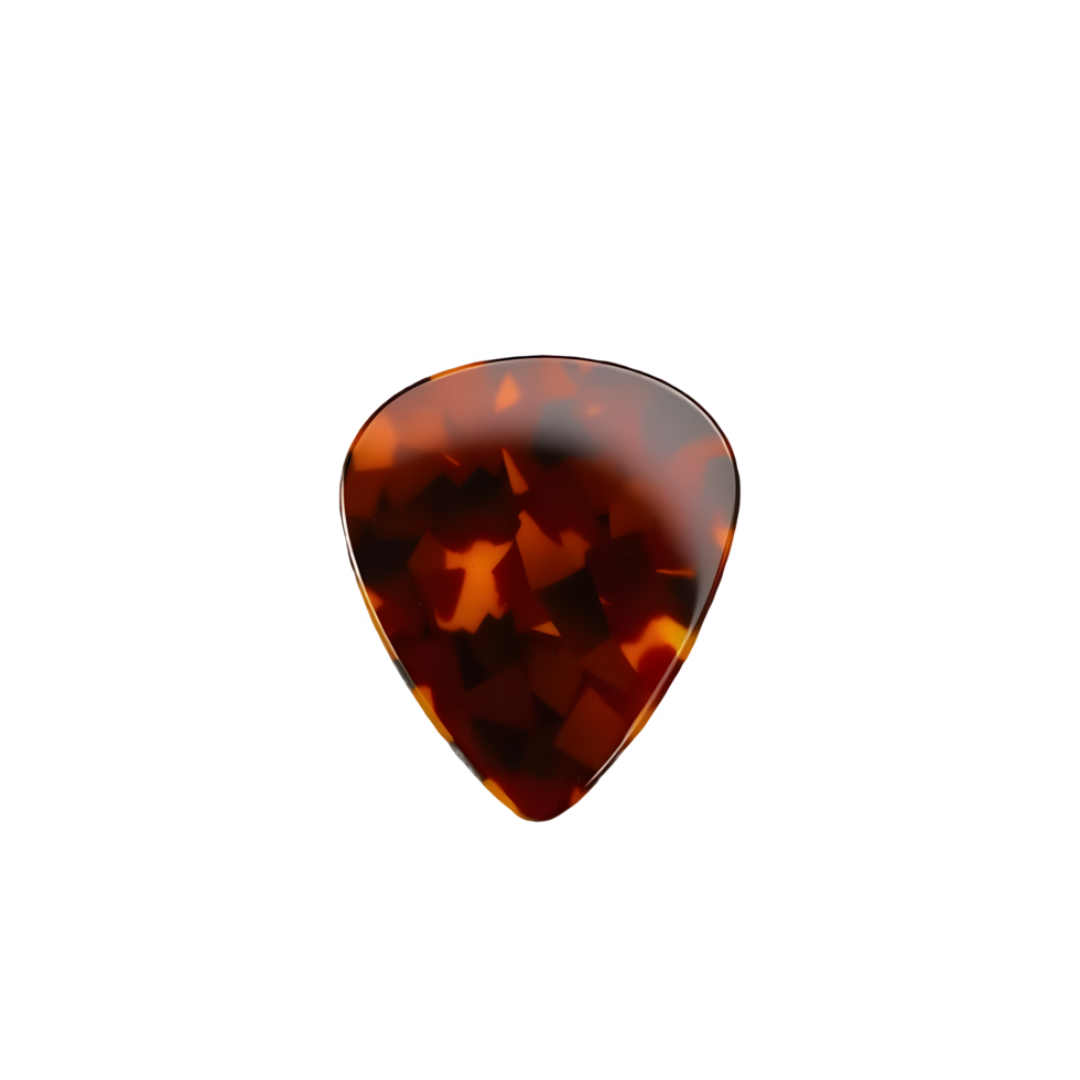 Tortoiseshell Guitar Pick png