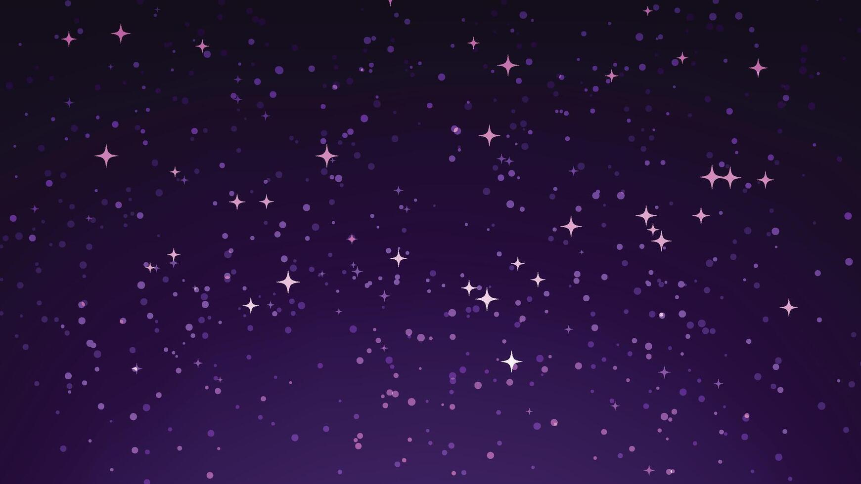 starry night sky background. landscape cartoon scene vector
