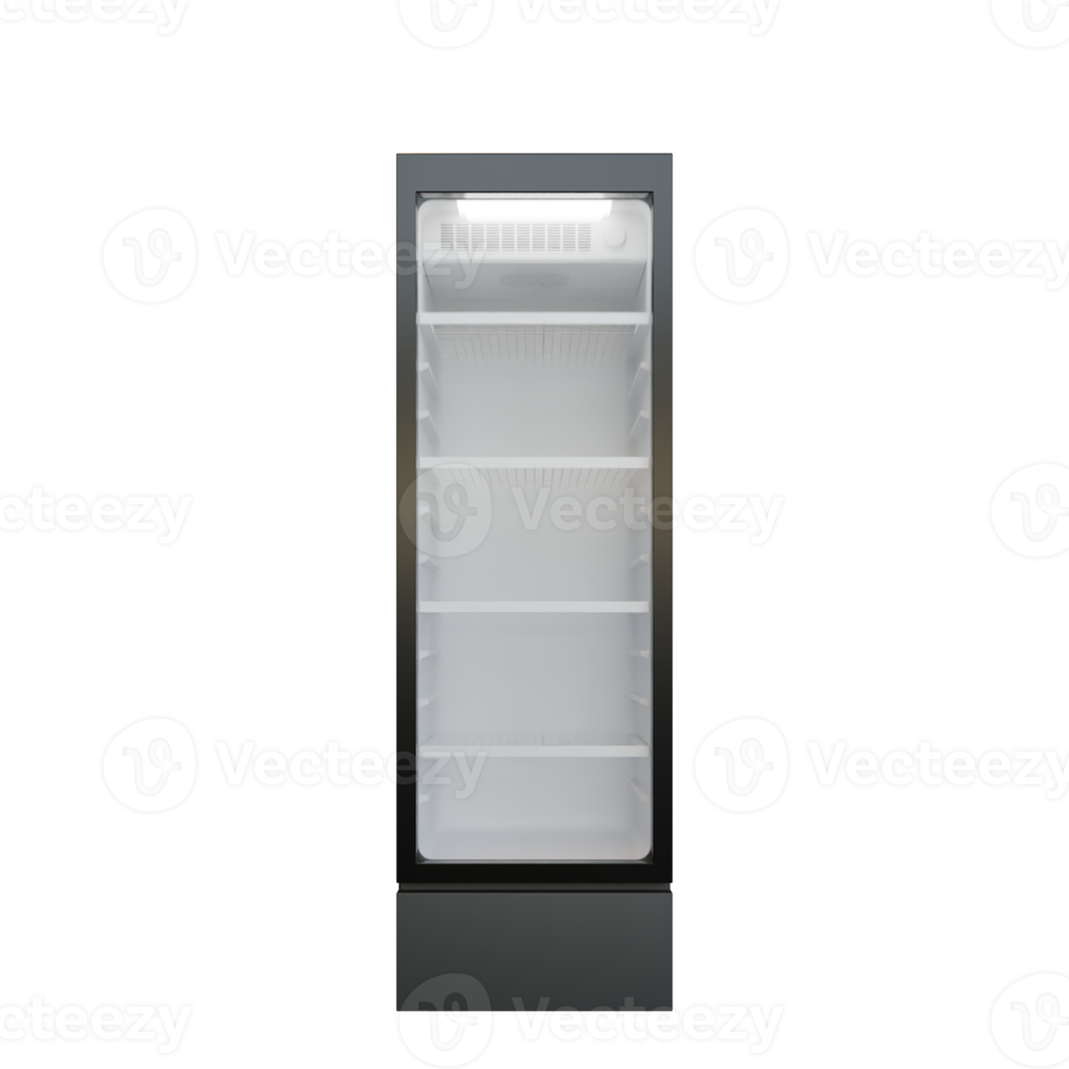 Front View Medium Size Showcase 3D Render Illustration png