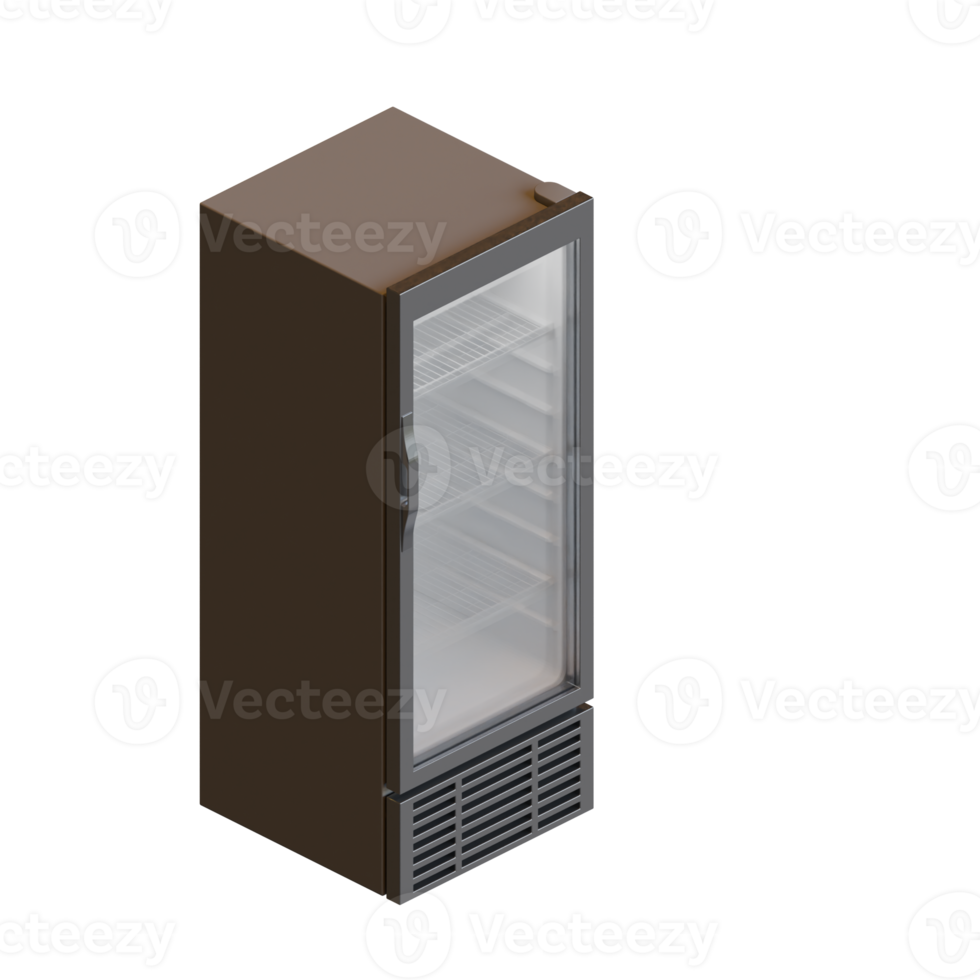 Isometric View Small Size Showcase 3D Render Illustration png
