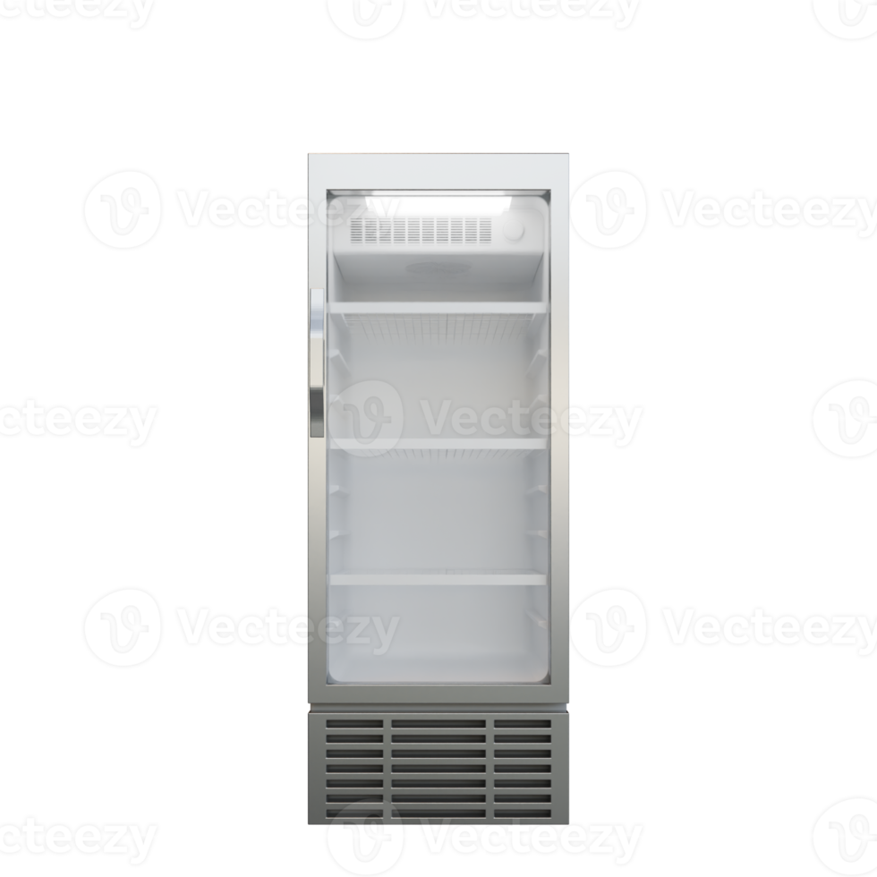 Front View Small Size Showcase 3D Render Illustration png