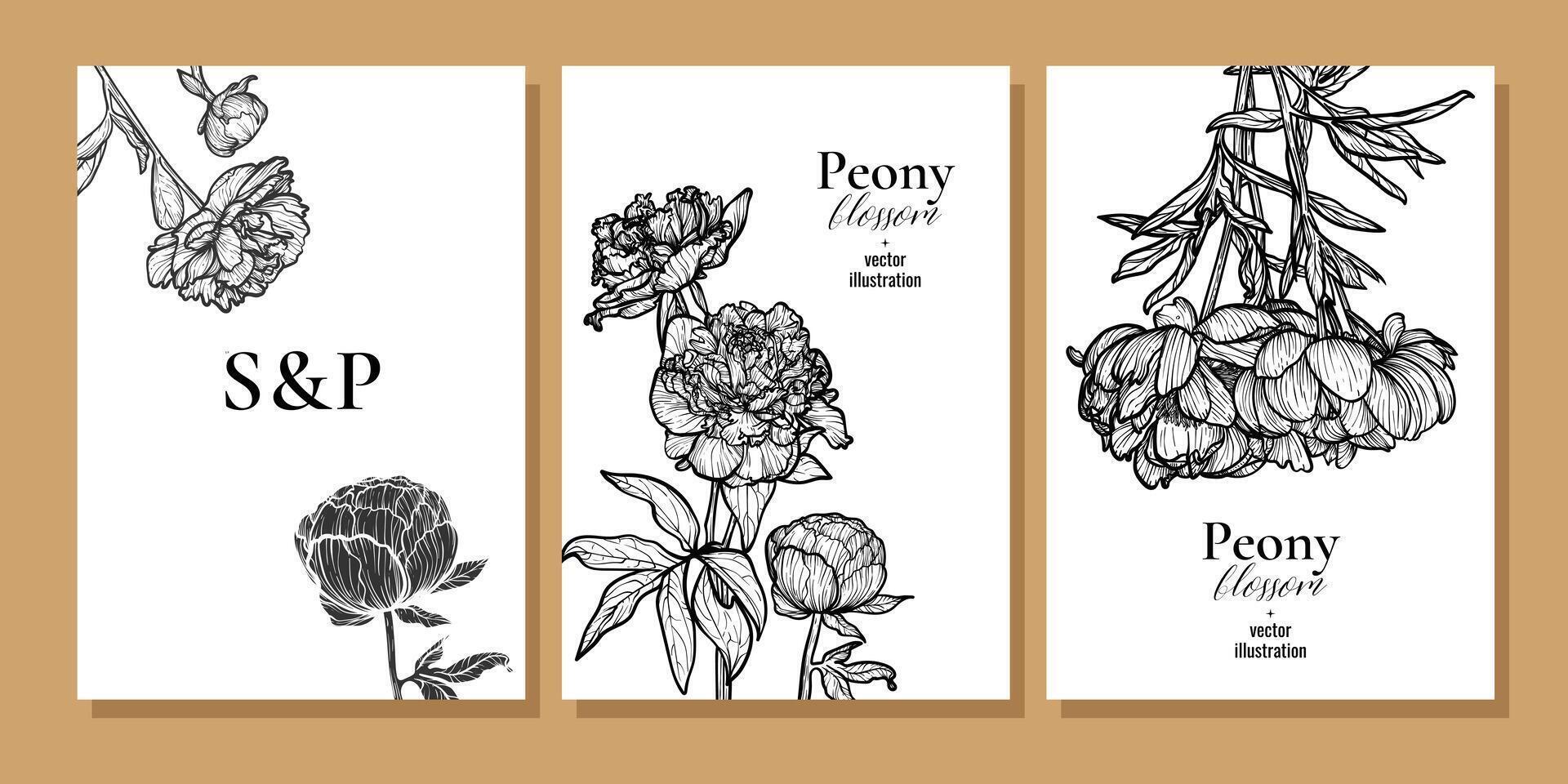 Luxury wedding invitation card background . Elegant botanical flower decorate with gold line art texture template background. Design illustration for wedding and vip cover template, banner. vector