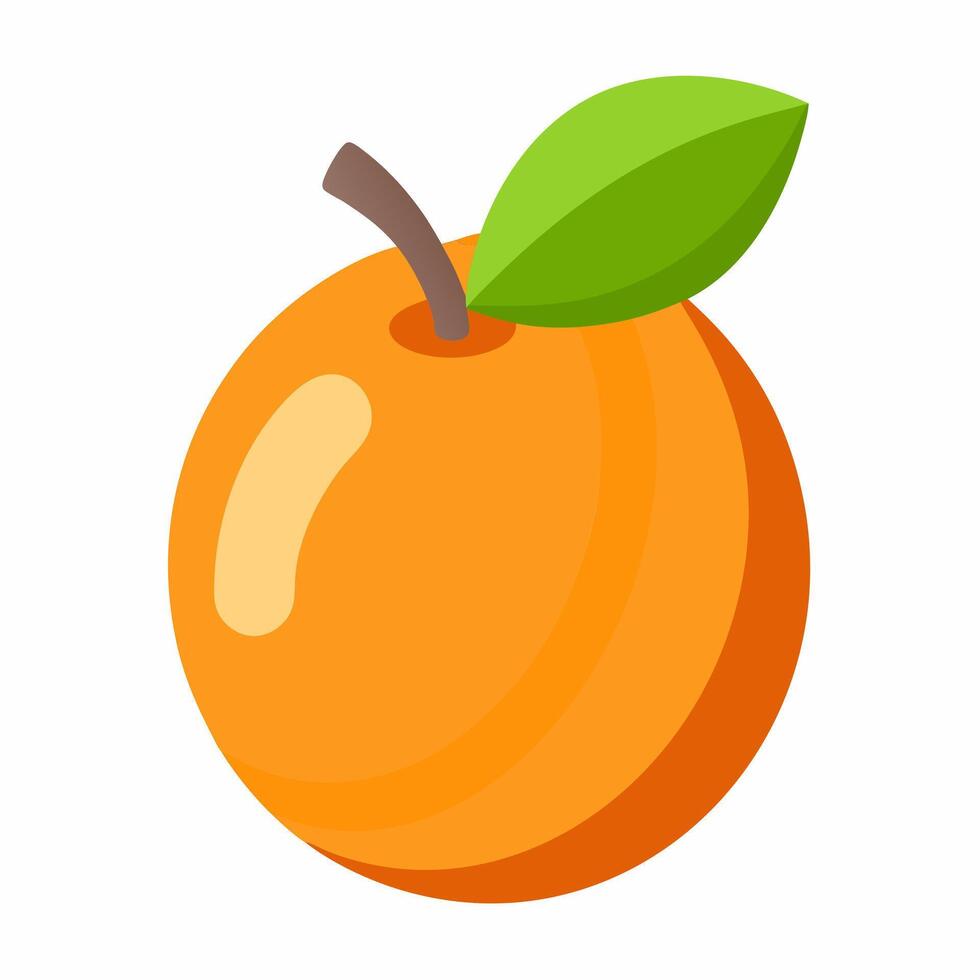 Orange fruit icon flat design illustration vector