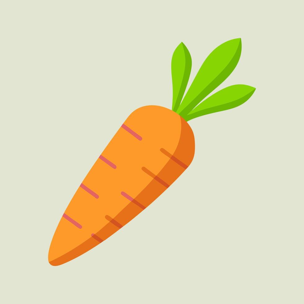 Vibrant Orange Carrot Illustration. A Fresh and Healthy Vegetable Image vector