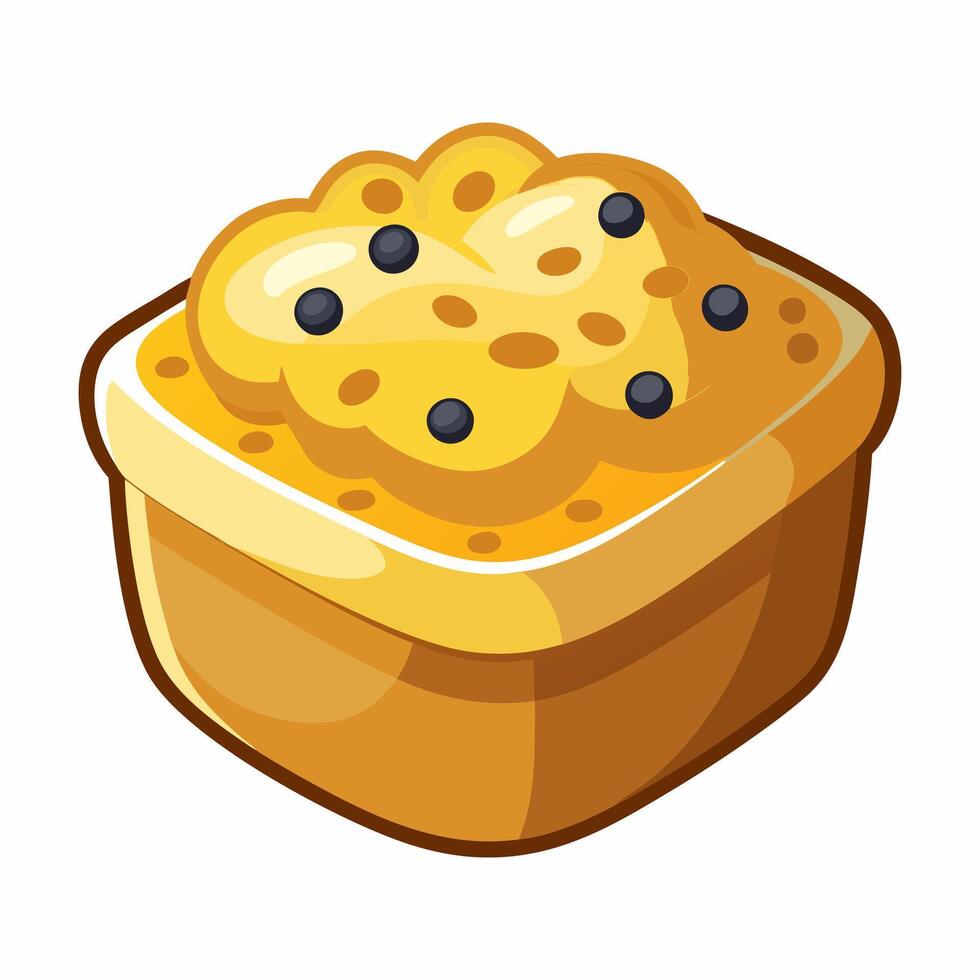 Golden Sweet Bread. A Delicious Baked Treat vector