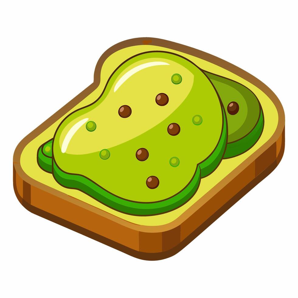 Avocado Toast Recipe. A Simple and Delicious Breakfast vector
