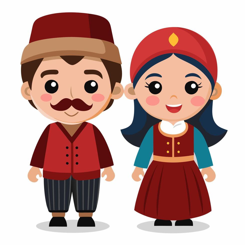 Turks and caicos in traditional costume vector