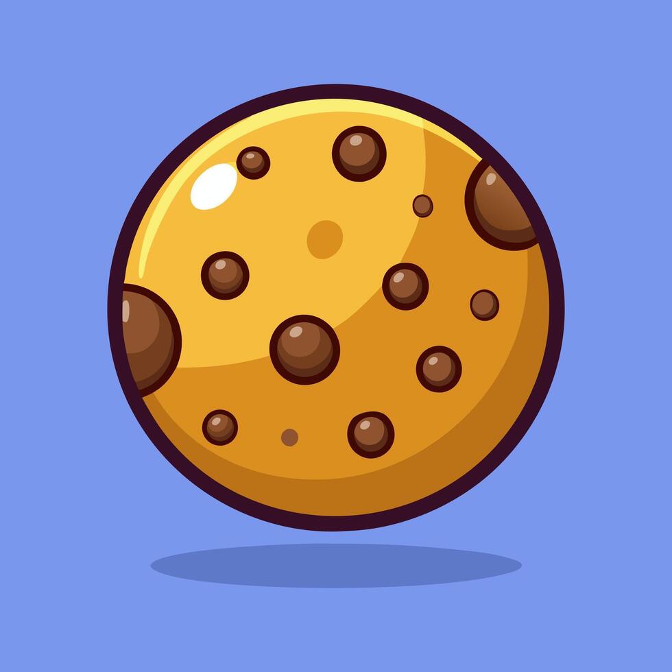 A Delicious Chocolate Chip Cookie. A Sweet Treat for Any Occasion vector