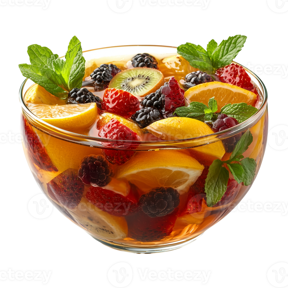 Refreshing Fruit Punch Recipe Easy Summer Drink on transparent background png