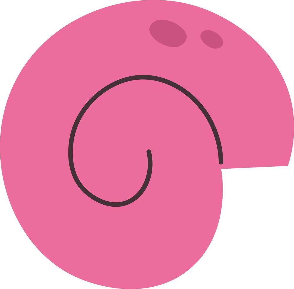 Abstract Snail Shell Design vector