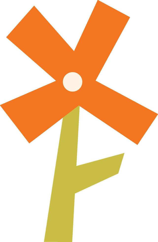 Paper Cut Flower Bloom vector