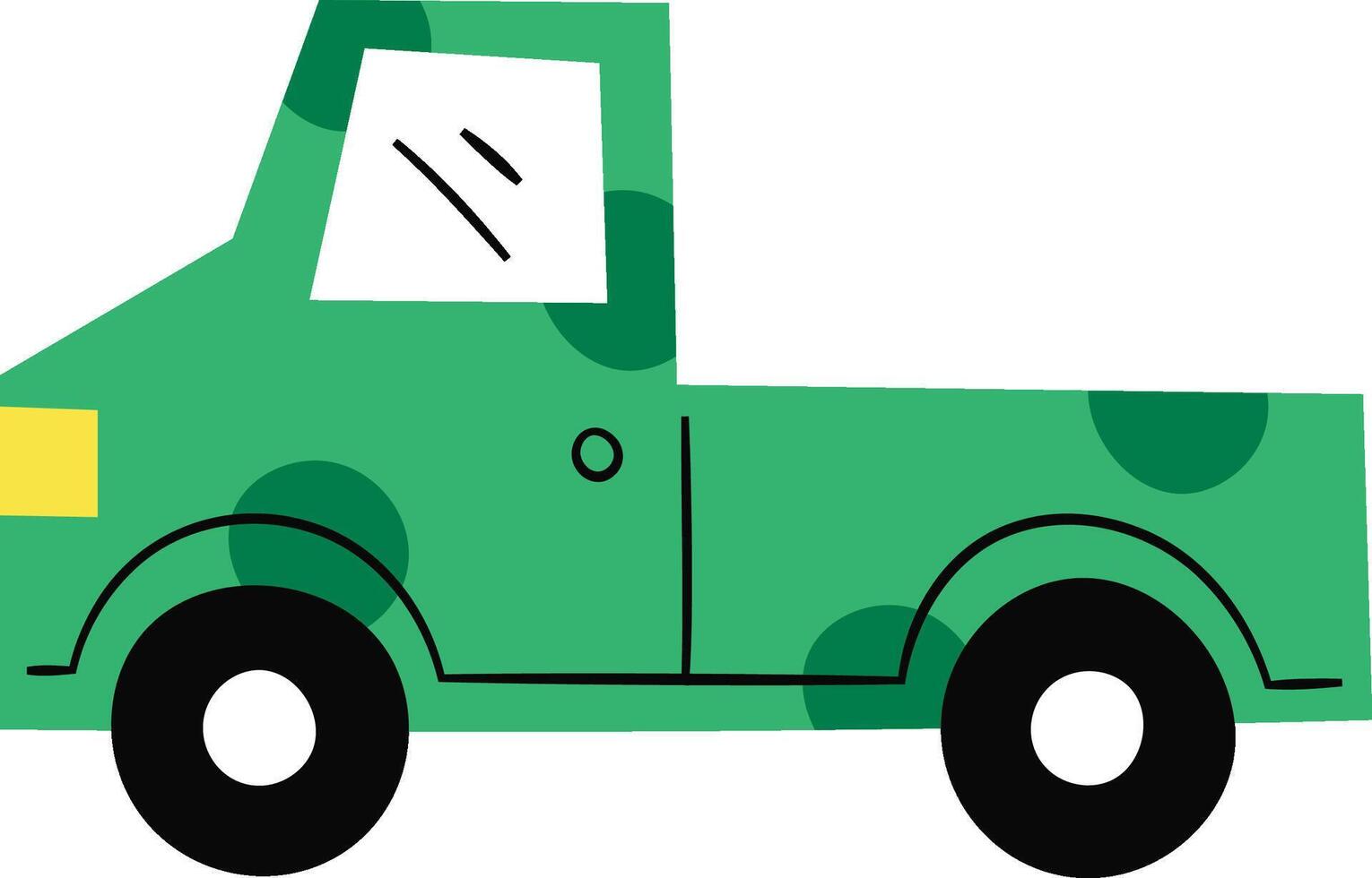 Simple Pickup Truck vector