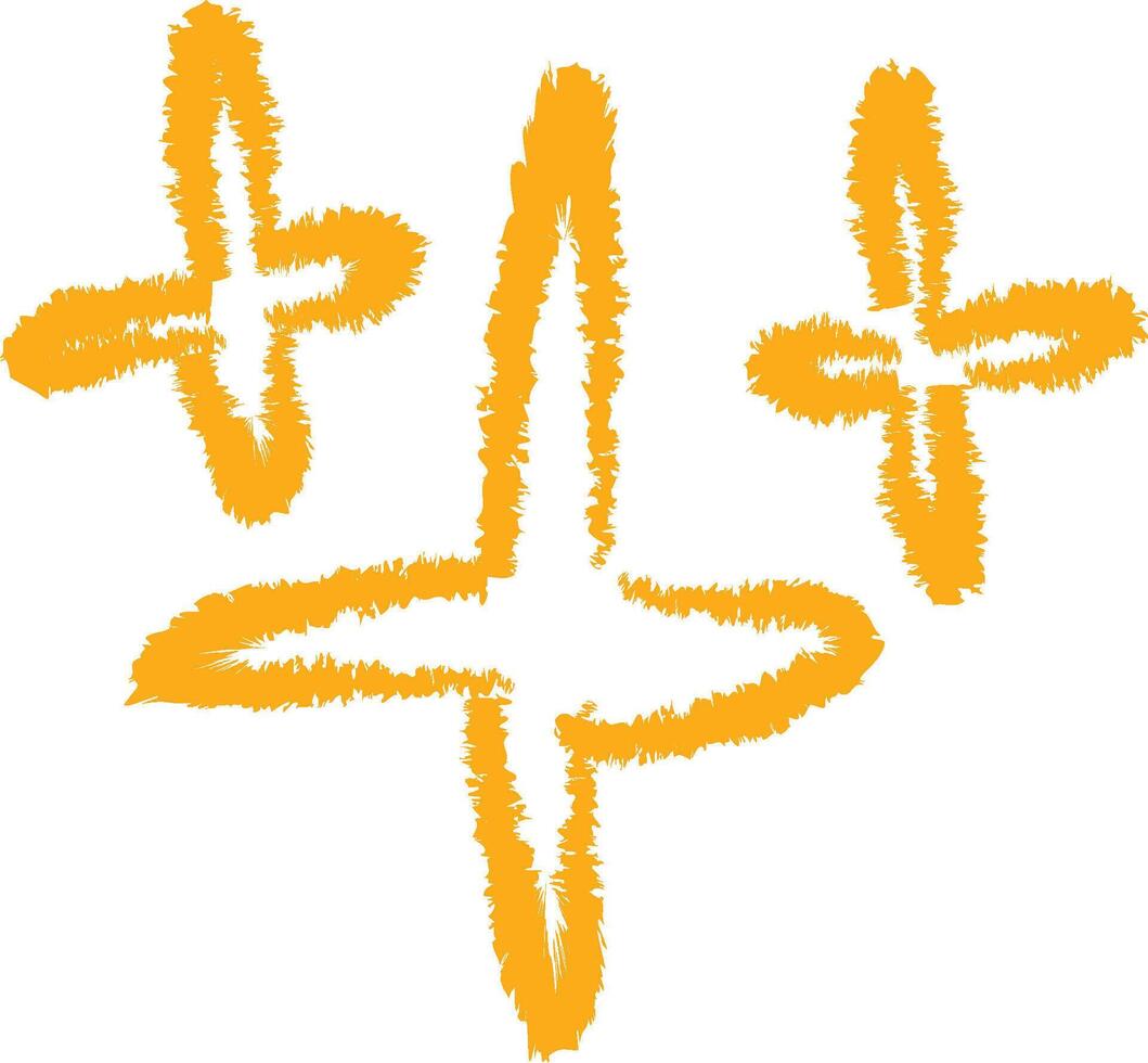 Sparkling Burst Bright Crosses vector
