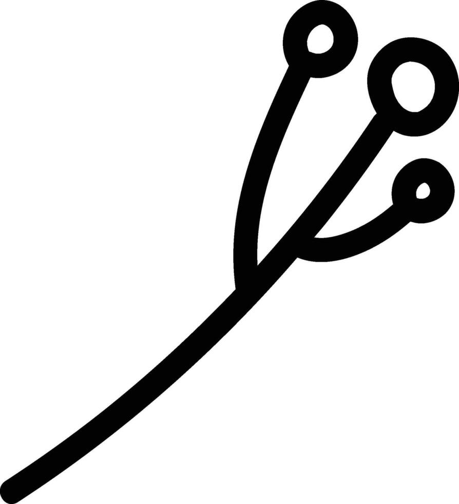 Simple Branch with Berries vector