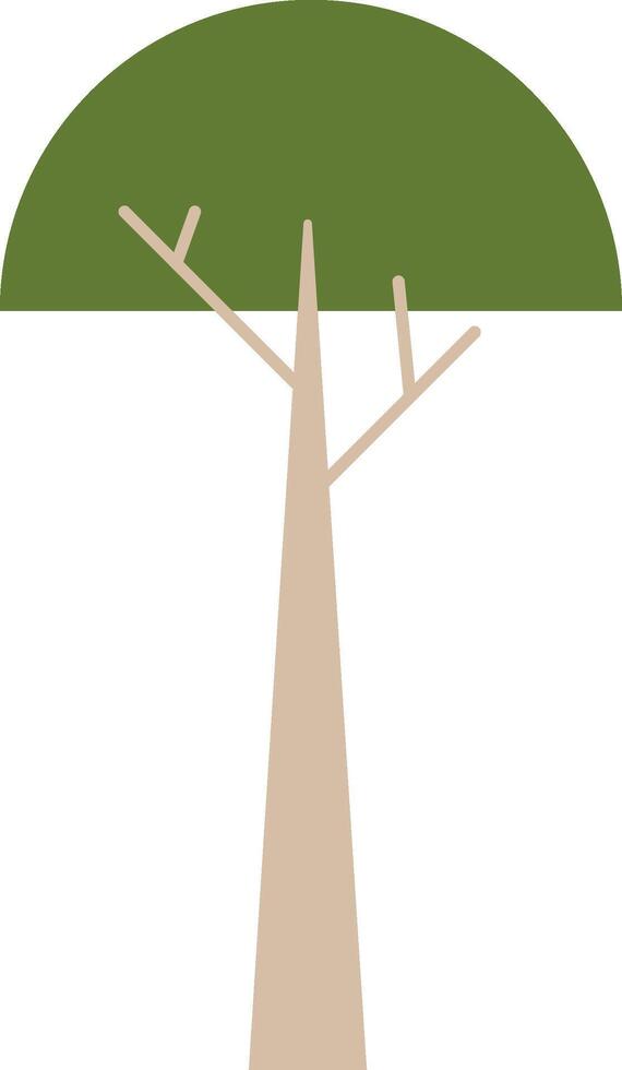 Geometric Abstract Tree Decor vector