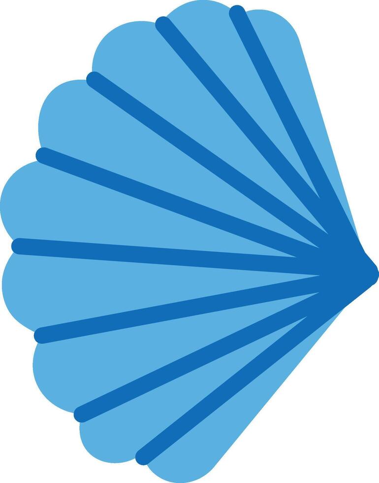 Abstract Seashell Hand Drawn vector