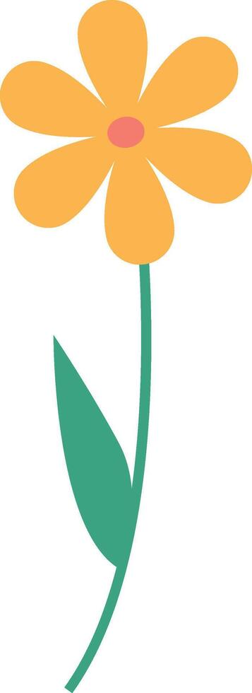 Bloom Minimalist Flower vector