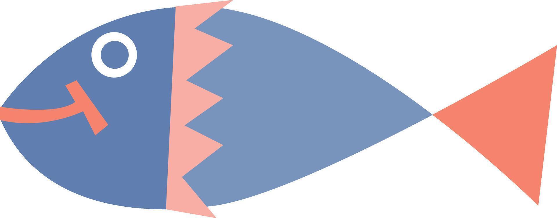 Funny Fish Paper Cut Design vector