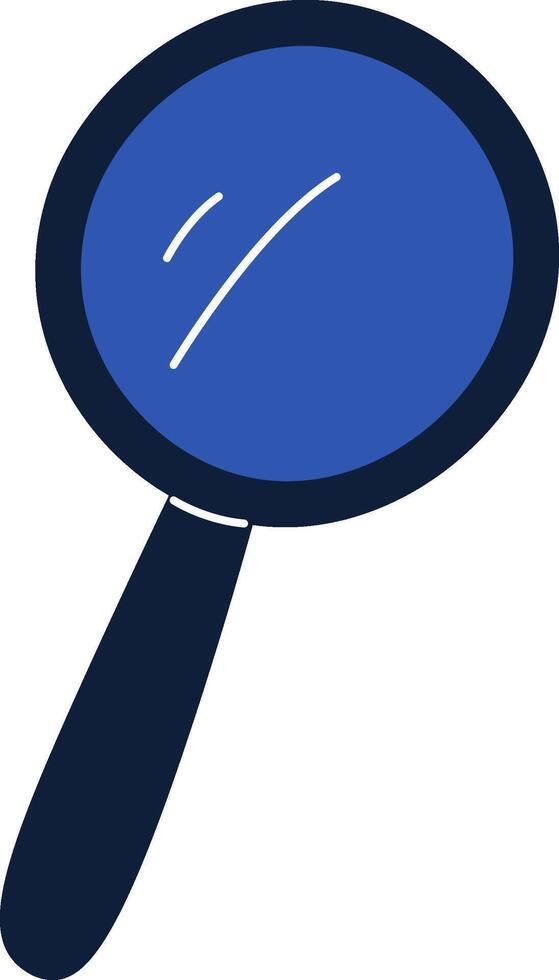 Magnifying Glass Icon with Handle vector