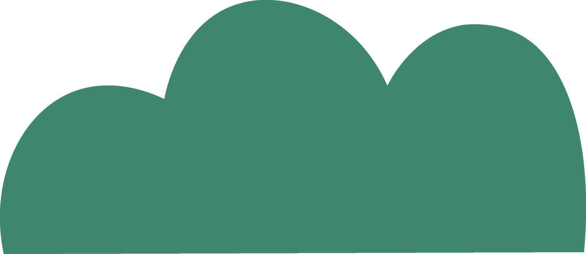 Simple Bush Plant Graphic Shape vector