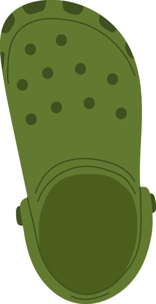 Foam Clog Shoe Wear vector