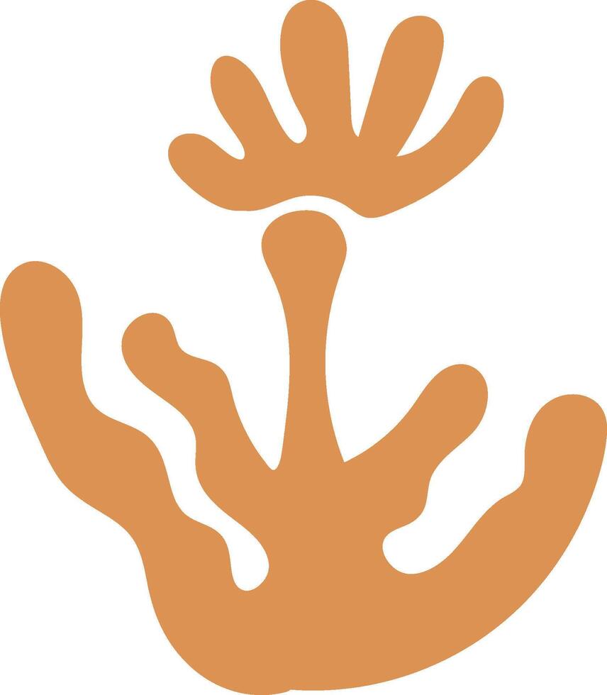 Abstract Organic Plant Shape vector