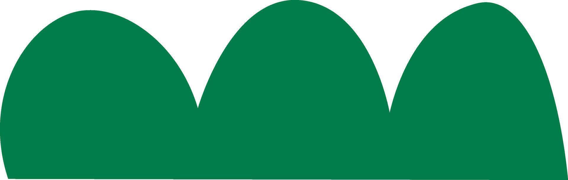 Simple Curved Hills Landscape vector