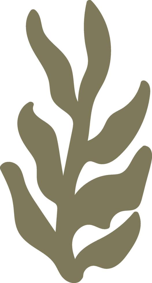 Abstract Nature Leaf Silhouette vector