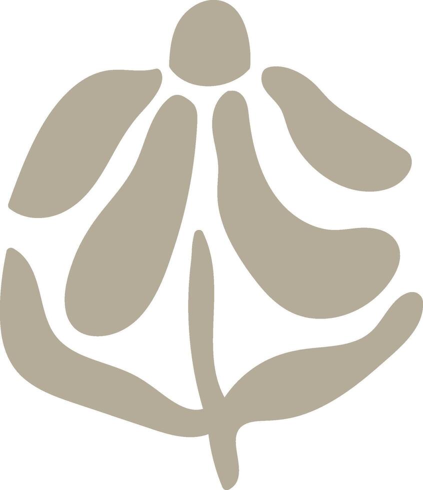 Abstract Floral Shape Illustration vector