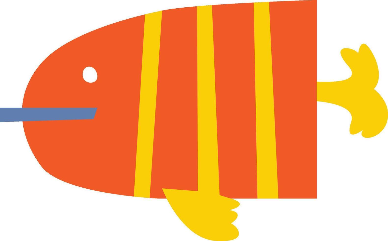 Fish Cartoon Paper Cut vector
