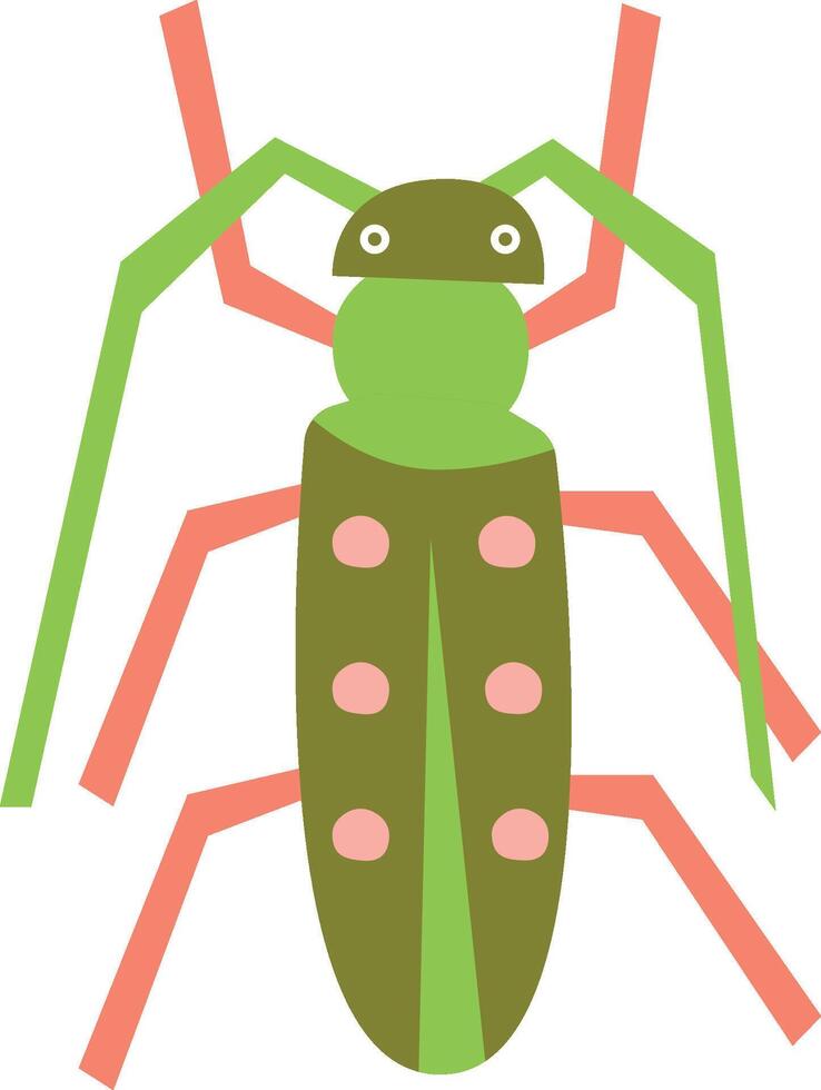 Abstract Insect Paper Cut Design vector