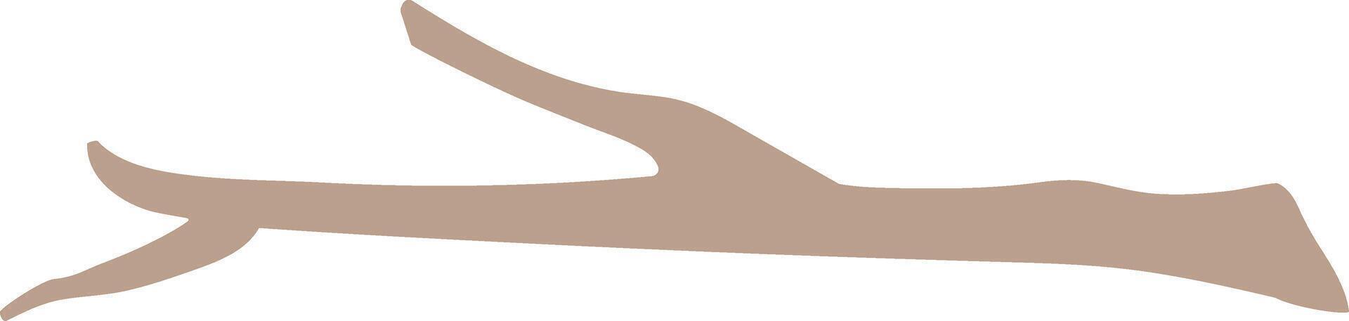 Simple Twig Silhouette vector