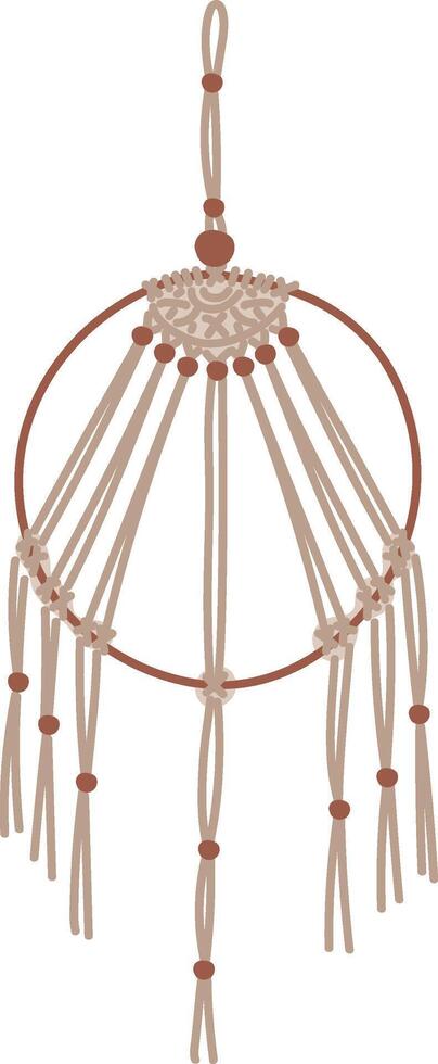 Macrame Wall Hanging Decorative vector