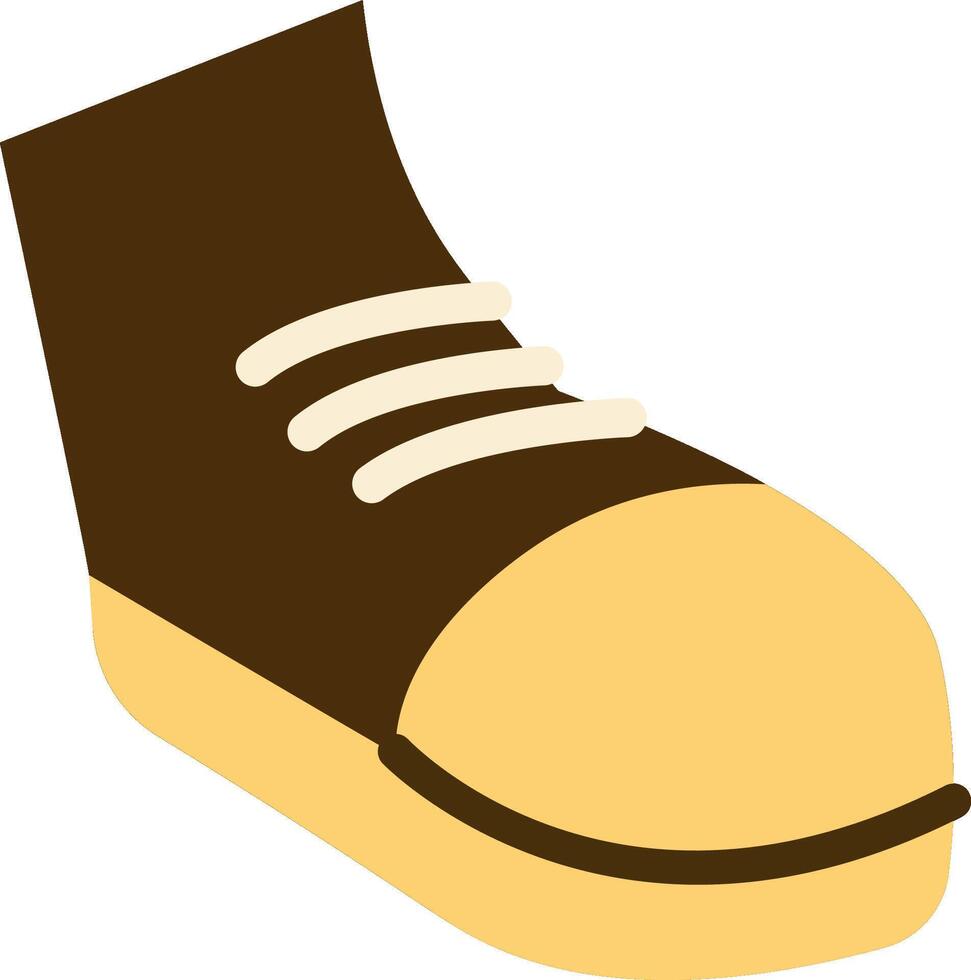 Single Shoe Flat Cartoon vector