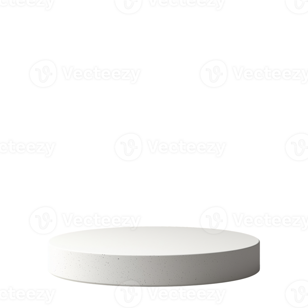 White Round Product Display Platform Stand 3d spot base stage clean png
