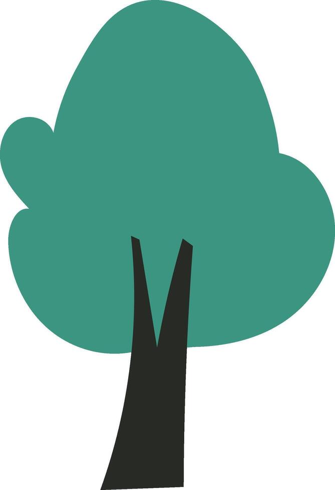 Hand Drawn Tree Flat vector