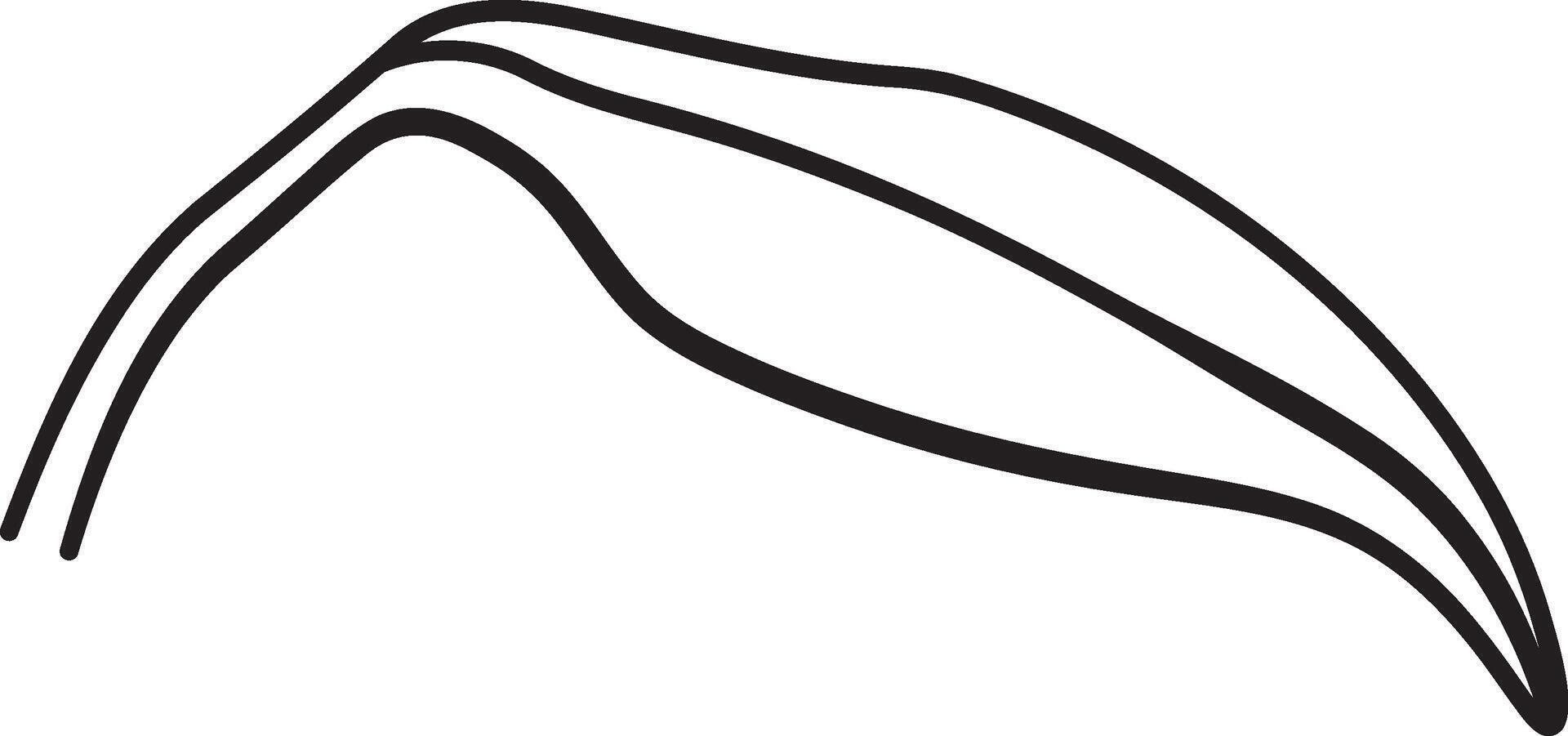 Minimalist Flower Leaf Outline Drawing vector