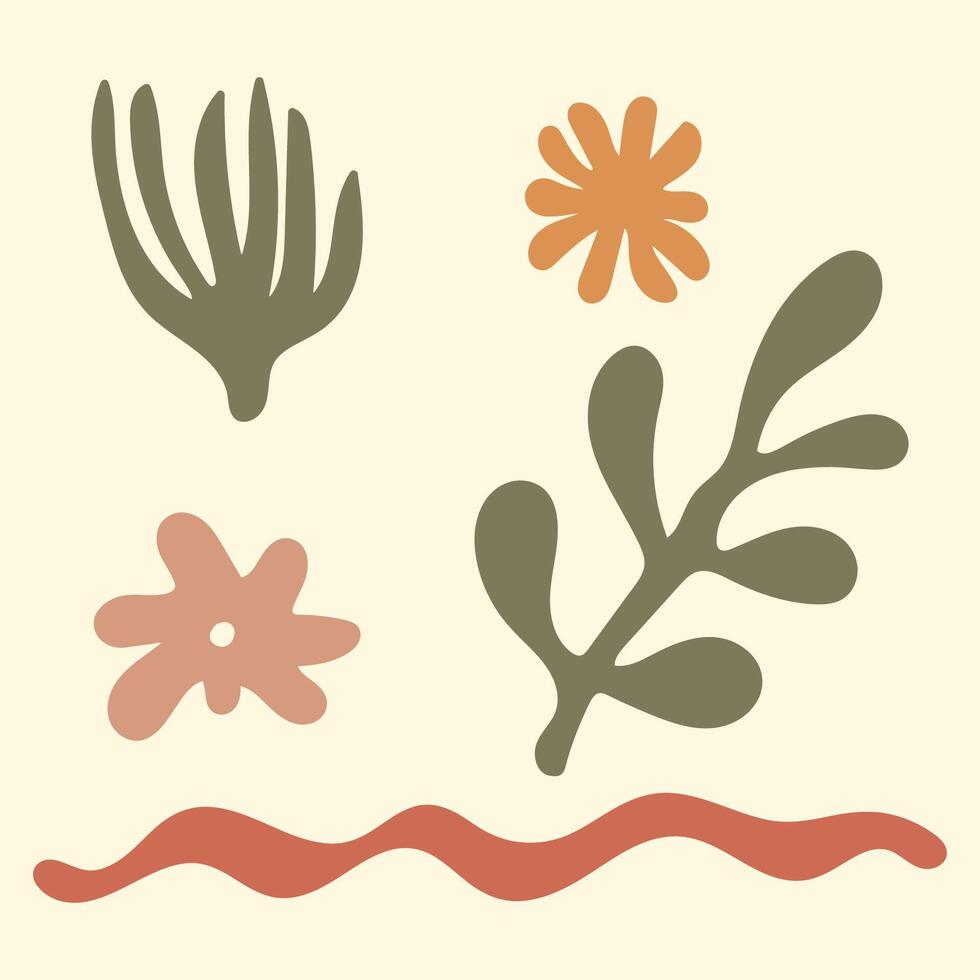 Abstract Sea Sticker vector