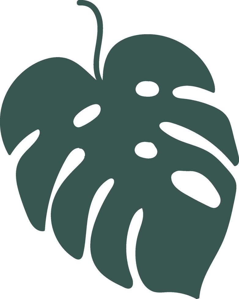 Tropical Leaf Simple Shape vector