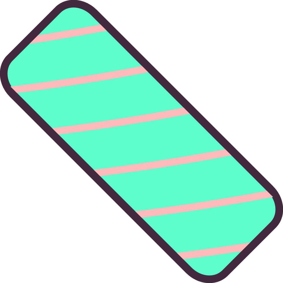 Striped Bandage with Rounded Corners vector