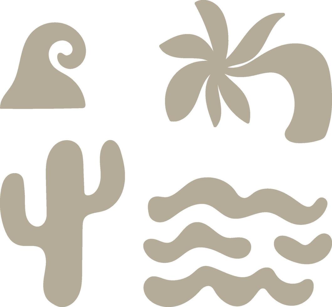 Abstract Nature Elements Collection vector