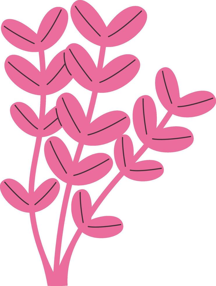 Hand Drawn Seaweed Nature Element vector