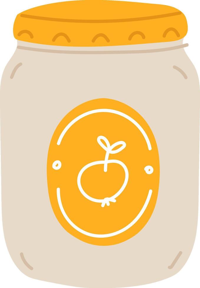 Jar with Apple Emblem vector