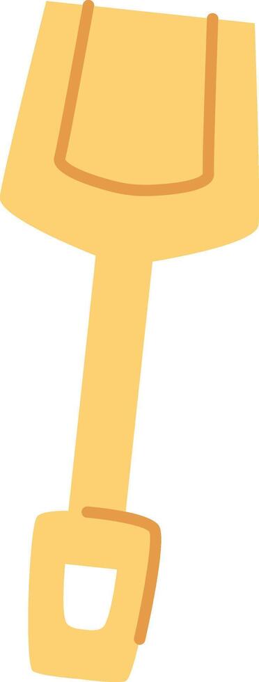 Cartoon Shovel with Handle vector