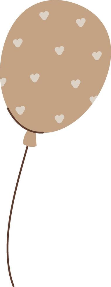 Balloon with Heart Pattern vector