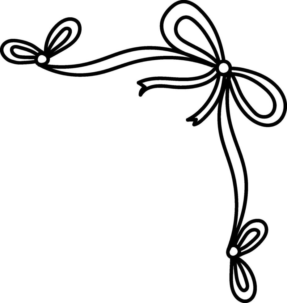Corner Ribbon Frame vector