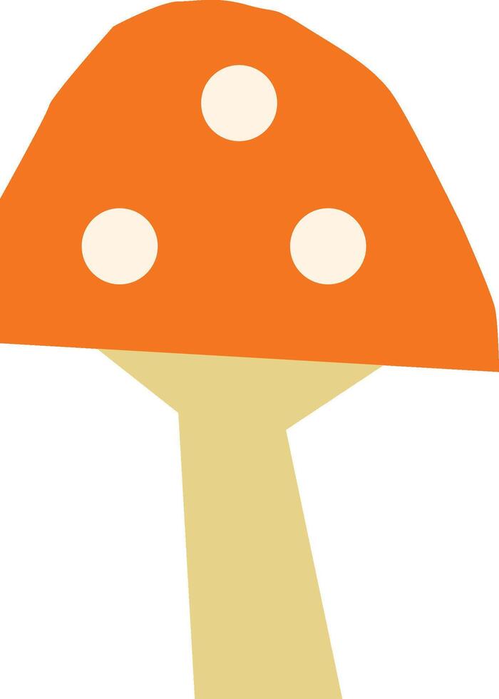Mushroom Paper Cut Childish Design vector