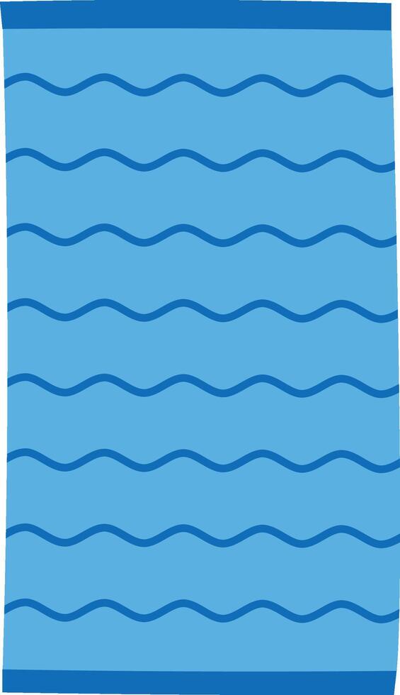 Wavy Line Pattern Towel vector